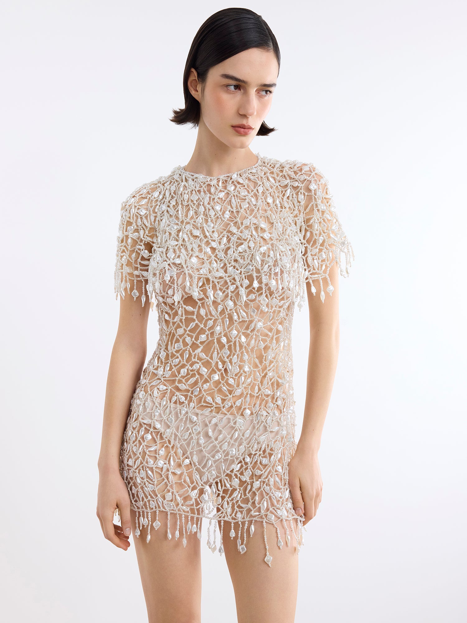 Naia Pearl Mini Dress – Clio Peppiatt