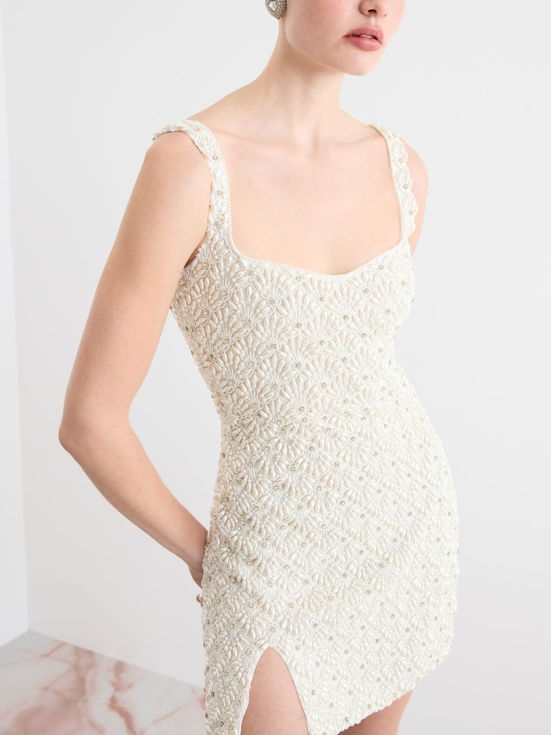 Ariel Low Cut Mini Dress