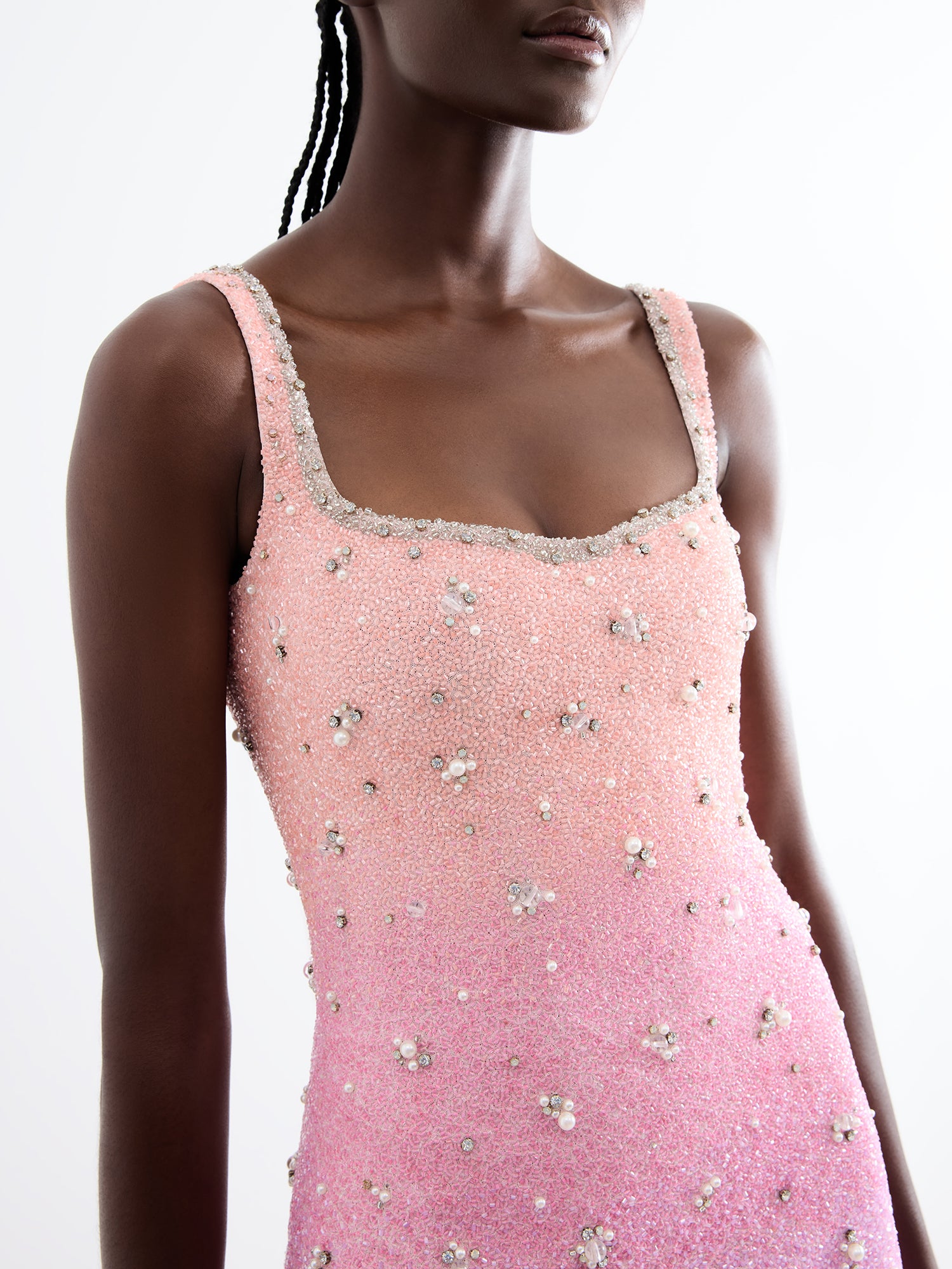 clio peppiatt gradient mini dress Clio Peppiat Sunset Gradient Dress by Clio Peppiatt