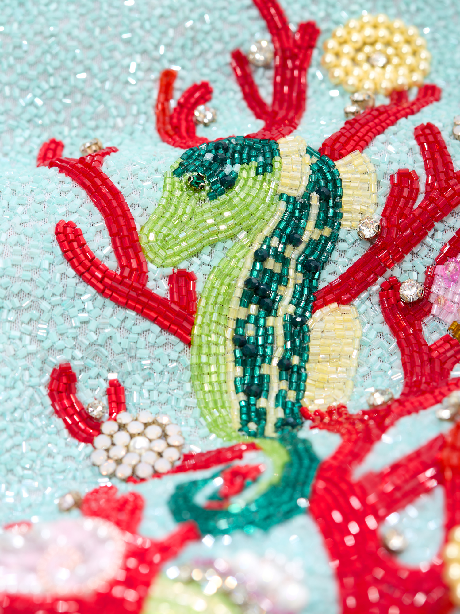 clio peppiatt into the ocean embellished stretch mesh mini dress thefashionbugblog on LTK