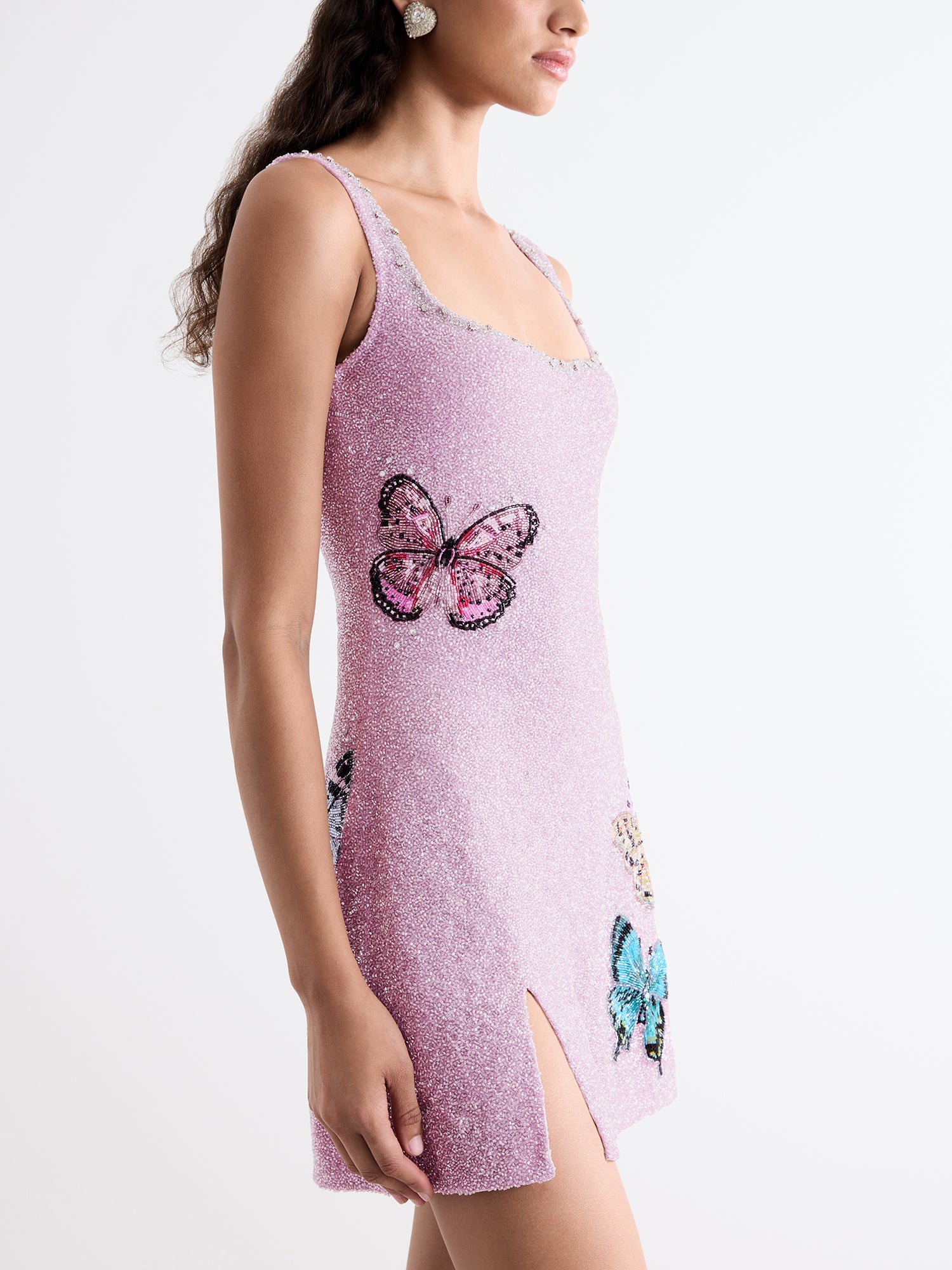mariposa mini dress MARIPOSA MINI DRESS BLACK KNIT BAO TRANCHI