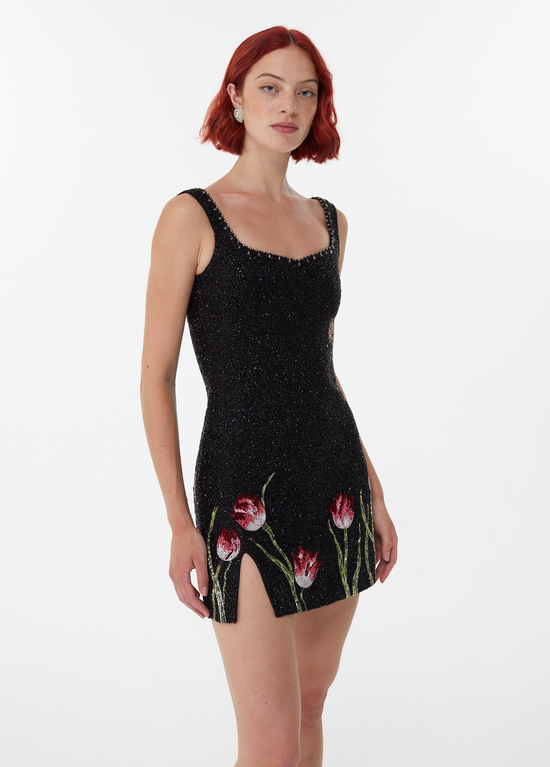 Cleo Cotton Mini Dress - Tulip